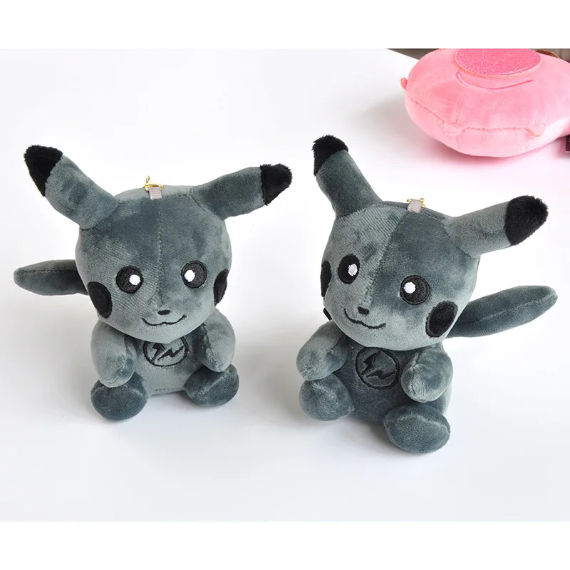 1 шт. бутик 10 см модная новинка Fujihara Dark Pikachu Flavor кукла плюшевые брелки игрушки для
