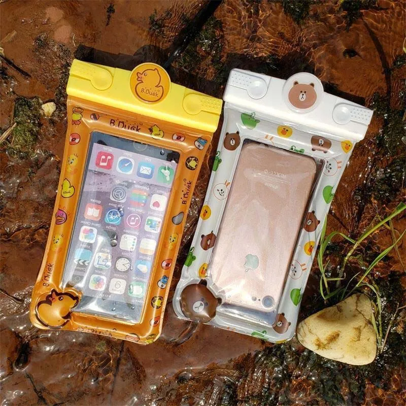 Чехол для мобильных телефонов из ПВХ водонепроницаемый 6,5 дюймов для iPhone X Xs Max Xr 8 7 Huawei прозрачный герметичный подводный смарт-кавер.