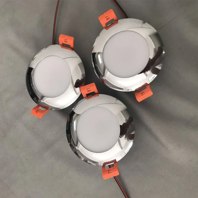 Topoch 9-30V светодиодный светильник 3W вырез 65-70 мм 4-Pack холодный рассеивающий пружинный зажим Крепление Полный алюминиевый купол свет для RV лодки
