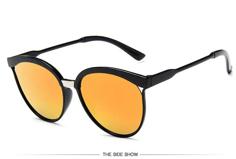 

2021 men Fashion Colour Luxury Flat Top Cat Eye Women Sunglasses Elegant oculos de sol men Female Retro Style Sun glasses UV400