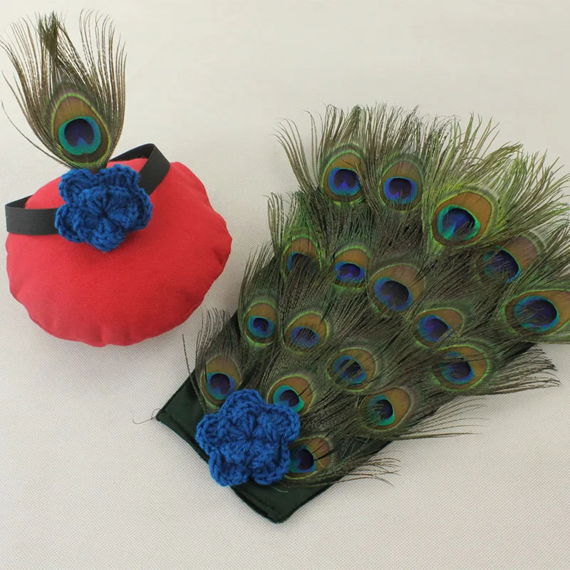 Newborn photography props baby photo accessories peacock costume new born shooting infant toddler picture fotografie | Детская одежда и