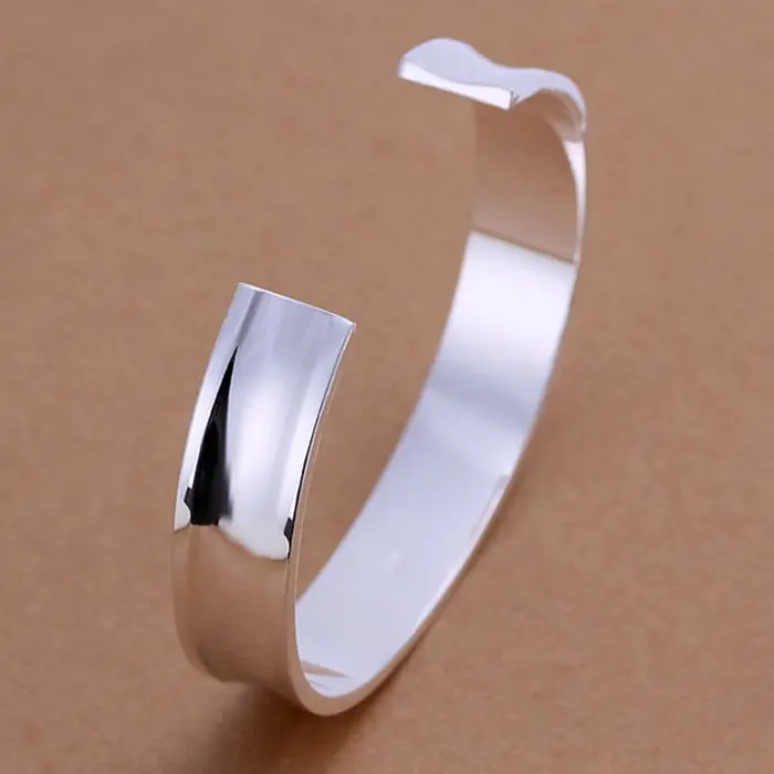 925 jewelry silver plated bangle bracelet fashion Big Bangle /IFYRYYFB GTNVNGEL | Украшения и аксессуары