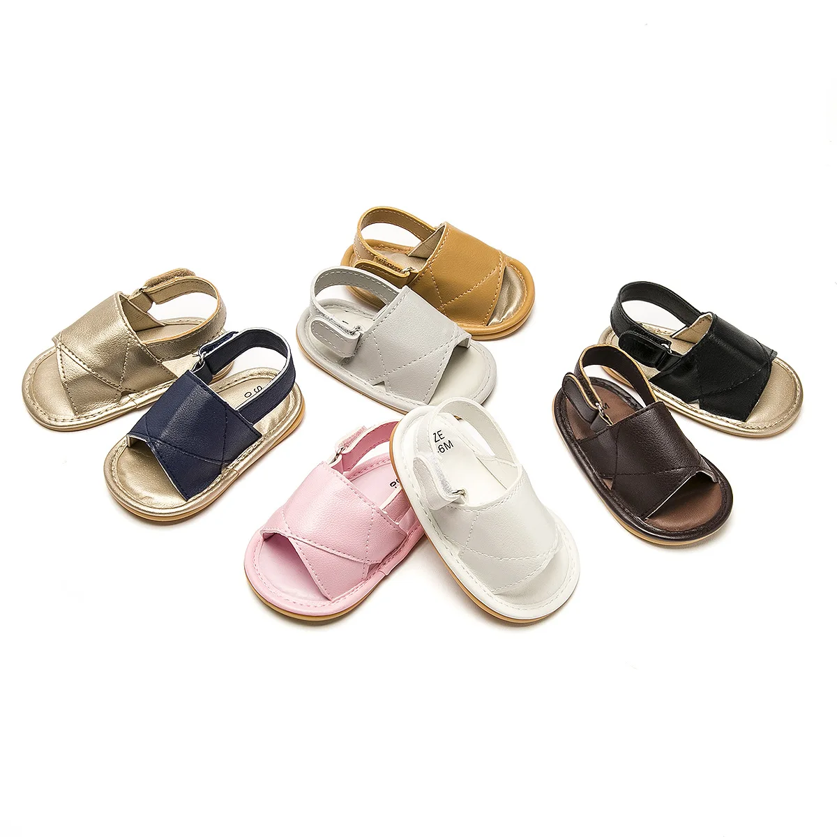 2019 Summer Shoes Baby Sandals Soft Leather Prewalker Sole Beach |