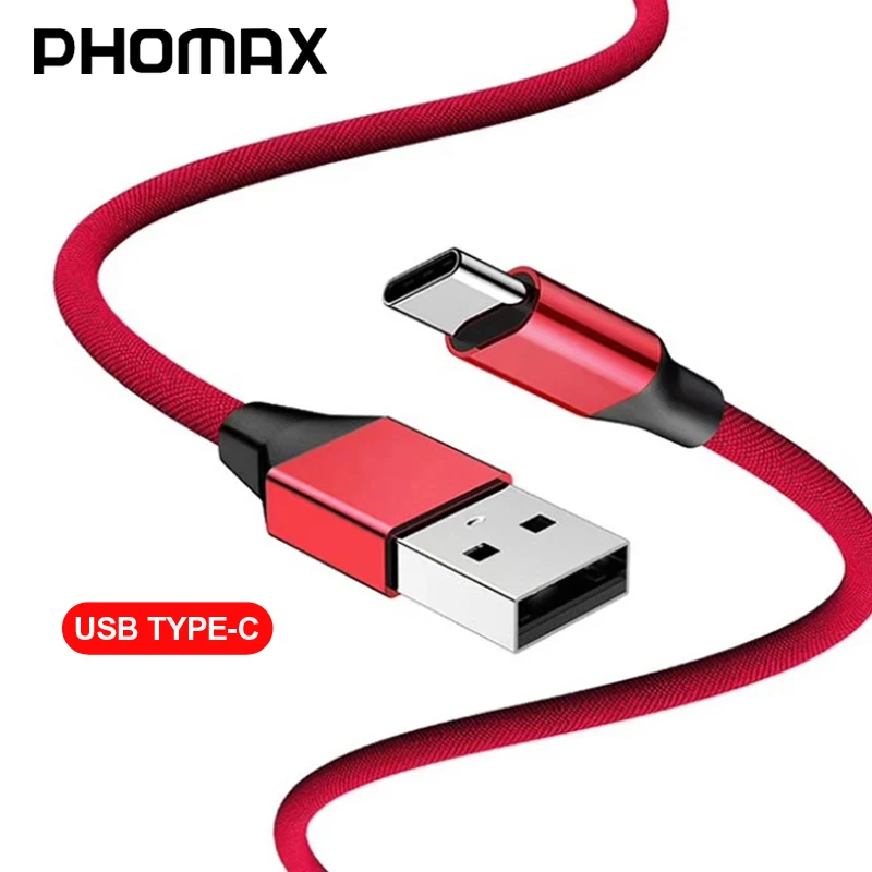 Кабель USB Type-C PHOMAX 2 А кабель для быстрой зарядки C зарядный Samsung S8 S9 Xiaomi Nexus 5X/6P Huawei |