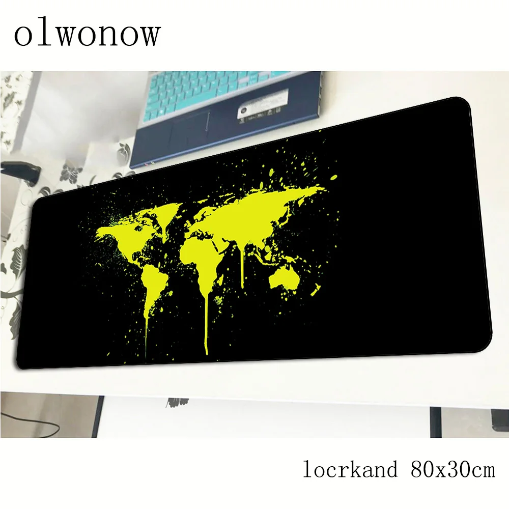 Игровой коврик для мыши с картой мира 800x300x3 мм|Коврики мышей| |