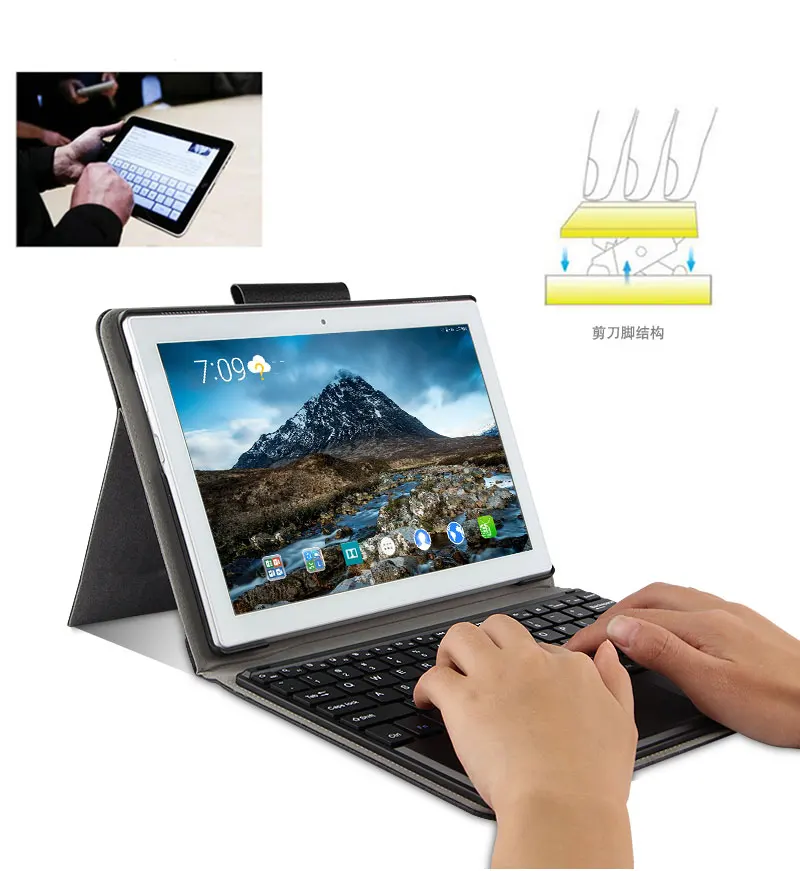 Чехол подставка из искусственной кожи для Lenovo TAB 4 10 TB X304F X304N 1 + Съемная Bluetooth