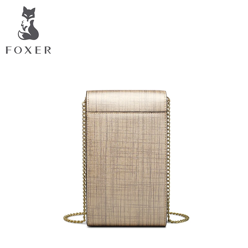 FOXER женская сумка через плечо спилок Наплечная Сумка модные сумки мессенджеры с
