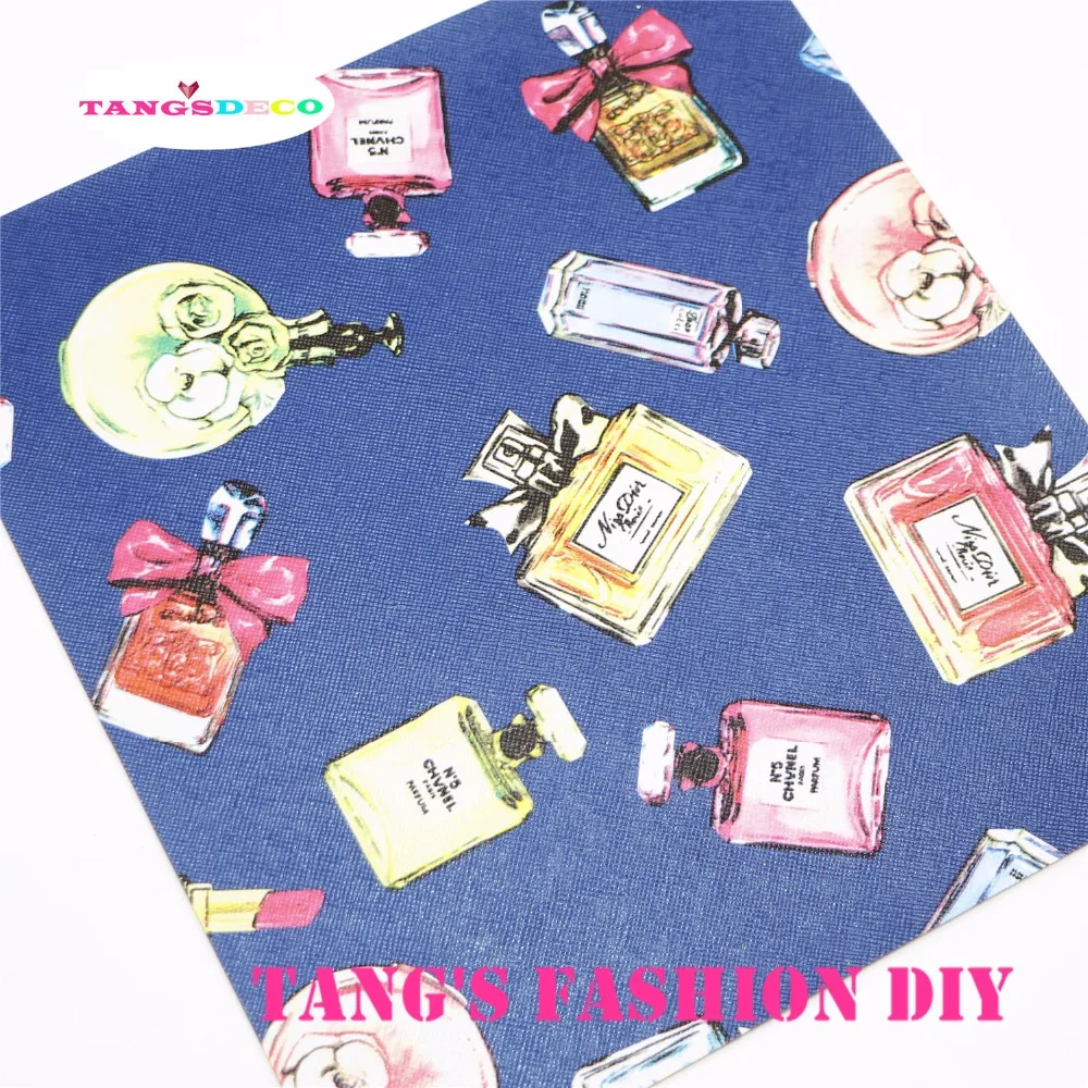 5PCS--20X22CM DIY Hair Bow Material High Quality colorful printed PU Synthetic Leathers | Дом и сад