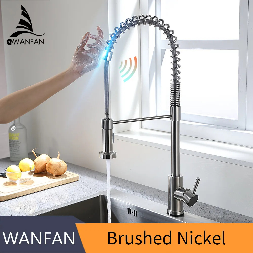 Brush Nickel Смесители для кухни torneira para cozinha de parede кран для кухни фильтр для воды кран Три способа смеситель для раковины кухонный кран KH1027 - Цвет: Brush Nickel