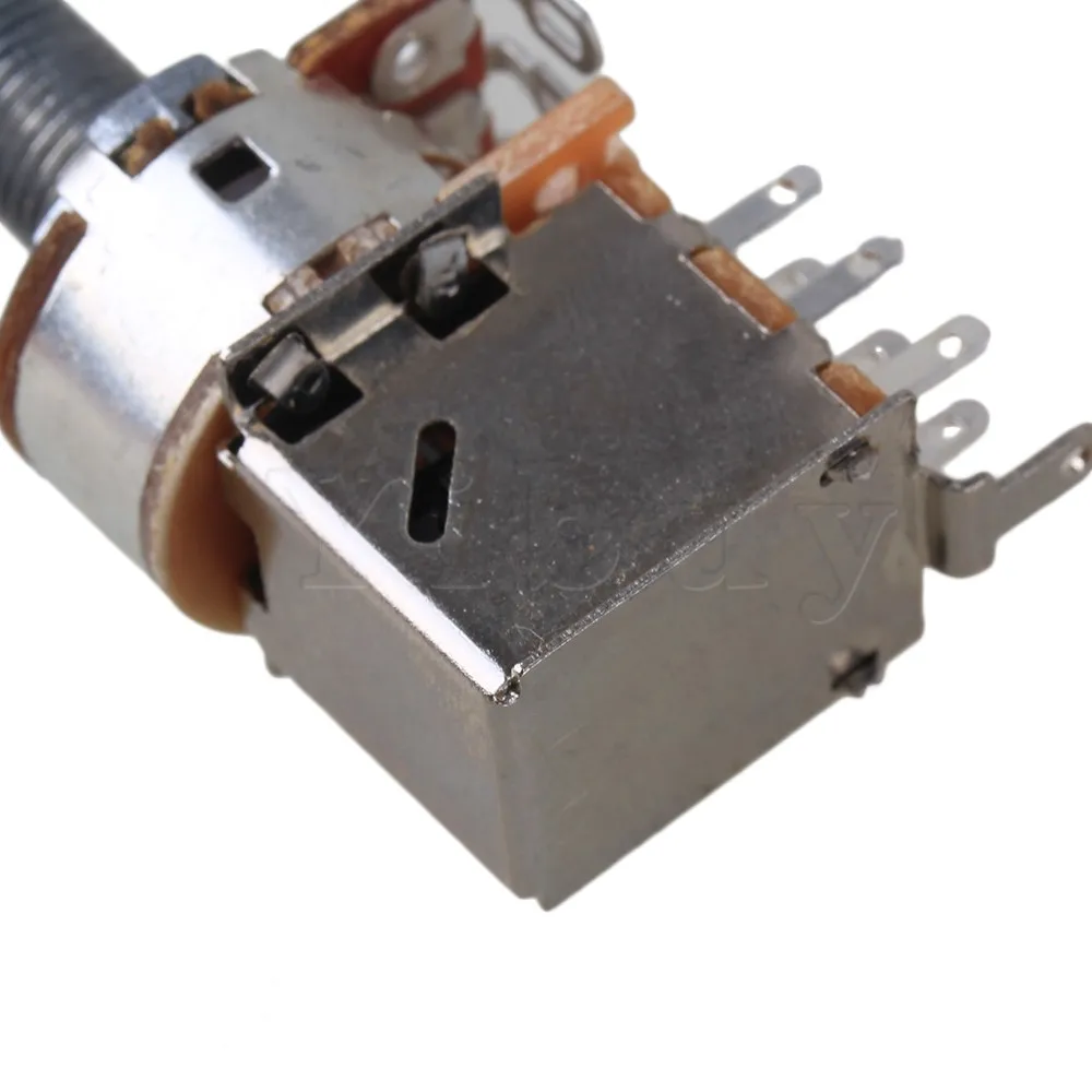 

Yibuy 3x Push Pull Guitar Potentiometer A500k Coil Tap 18mm Shaft