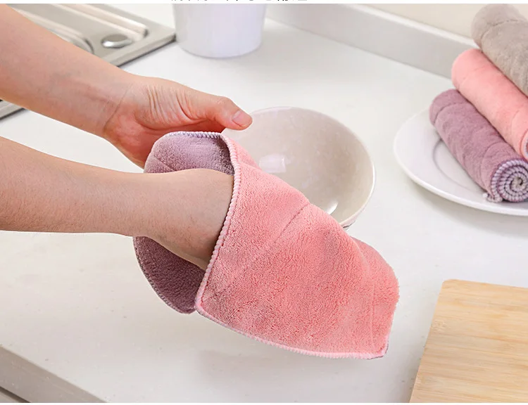 Thickened Wipe Tablecloth Absorbent Lint-free Rag Floor Furniture Kitchen Cleaning Cloth Double-sided Non-stick Oil Dish | Мать и ребенок
