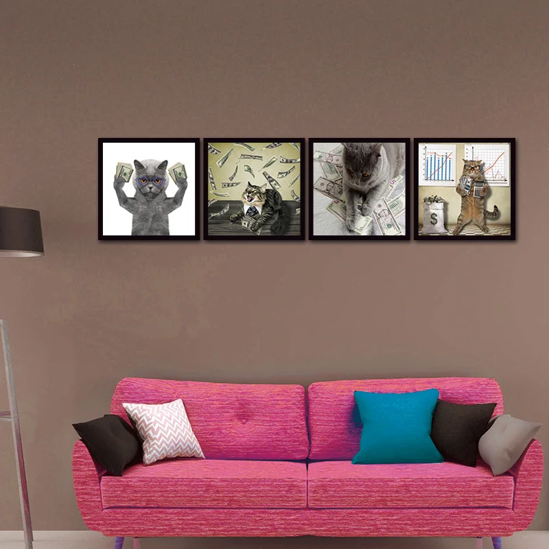 Холст настенная живопись новейший остров 5 панелей украшения современные