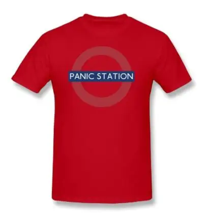 Мужская футболка с буквенным принтом Muse Летняя Пляжная надписью Panic Station