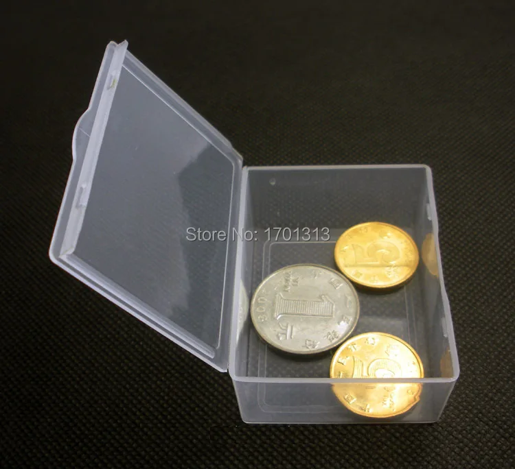 1 коробка маленькая прямоугольная прозрачная пластиковая Полипропиленовый