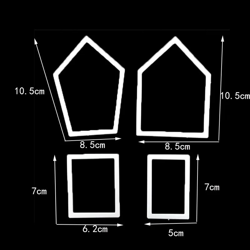 4 шт. окно дома в форме пластикового торта кухонные формы для выпечки Форма