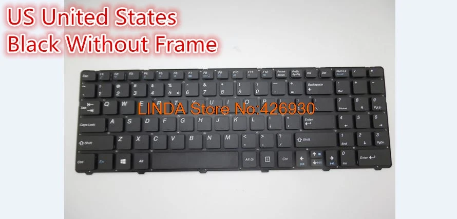Клавиатура США для Pegatron A15 A15HE A15FD A15HC A17 A17A A17FD A17HC A25PA