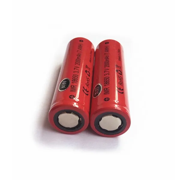 Бесплатная DHL для высокая утечка IMR 18650 2000mah 3 7 V 7.4WH после одного сеанса зарядки