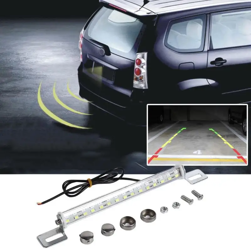 

CAR White/Red 30Leds Rear Car LED License Plate Lights Brake Stop Lamp Tail Reverse Light Bar 5730 SMD License Plate Lamp