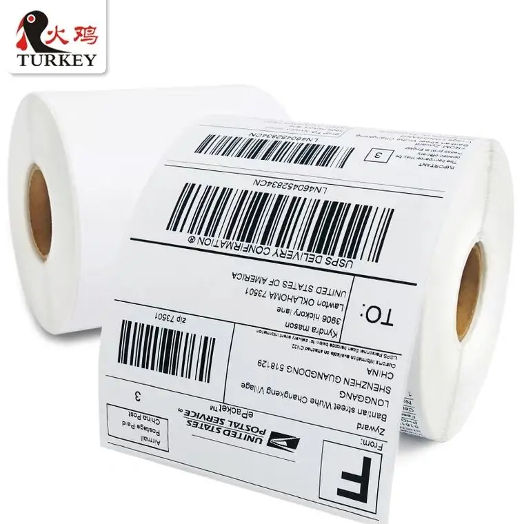one roll 500 labels Термальность почтовая этикетка 4x"(100x150 мм), рулон, 500 шт, 1"(25 мм), 1 рулон печатающая головка для Zebra 2844 Zp-450 Zp-500 Zp-505 - Цвет: one roll 500 labels