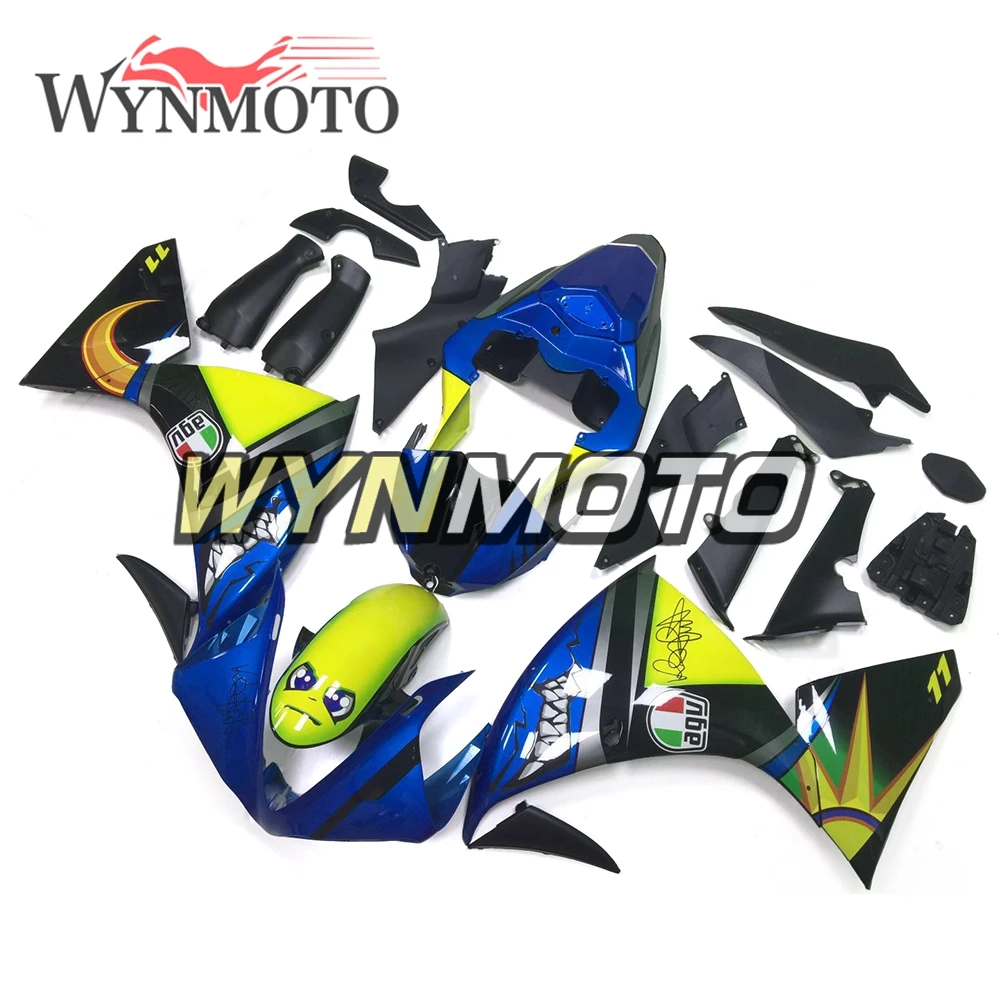 Shark ABS Injection Plastics Fairing Kit For Yamaha YZF1000 R1 Year 2009 2010 2011 09 10 11 Body Kit New Customize Blue Yellow
Shark ABS Injection Plastics Fairing Kit For Yamaha YZF1000 R1 Year 2009 2010 2011 09 10 11 Body Kit New Customize Blue Yellow
