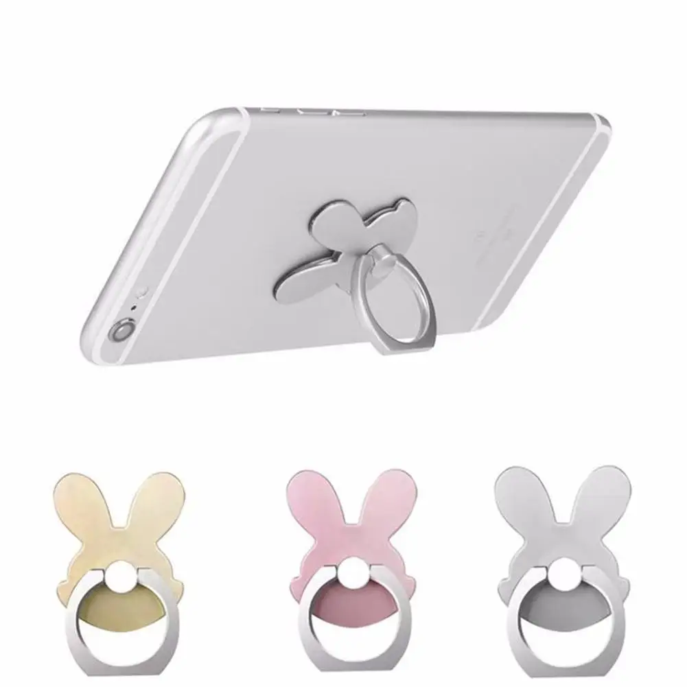 New Arrival Cute Rabbit Design 360 Degrees Rotating Metal Ring Buckle Stand Mount Phone Holder | Компьютеры и офис