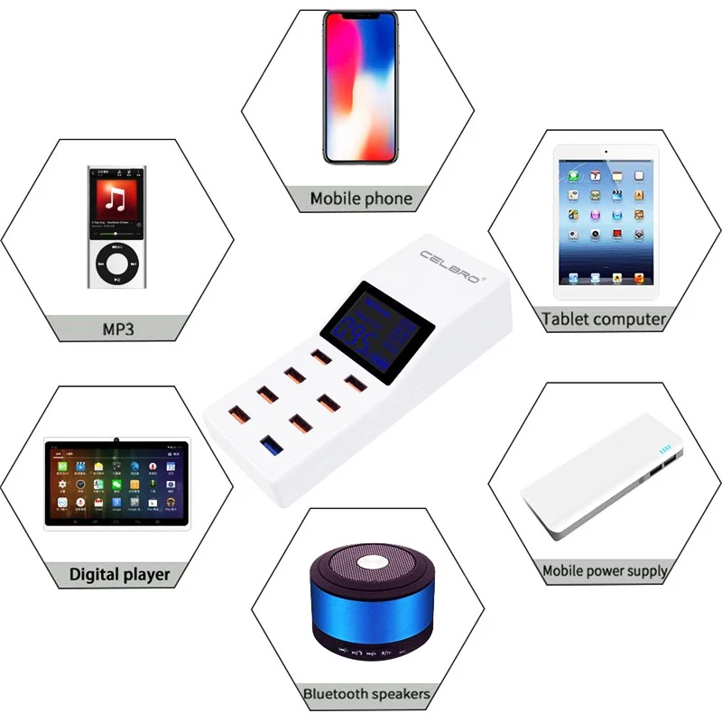 8 Порты и разъёмы Multi для быстрой зарядки с usb портом Зарядное устройство 3 0 40 Вт