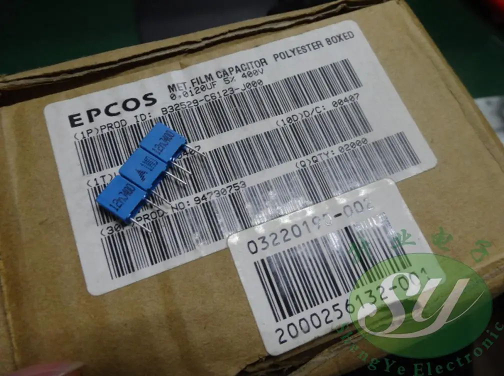 2018 горячая Распродажа 30 шт/50 шт EPCOS 0 012 мкФ/400v 12nf 123 новый 5 мм пленочный конденсатор