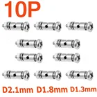 10 шт. регулируемые Разъемы-толкатели, ограничители тяг D2.1mm D1.8mm D1.3mm RC самолет запасные части игрушки с дистанционным управлением