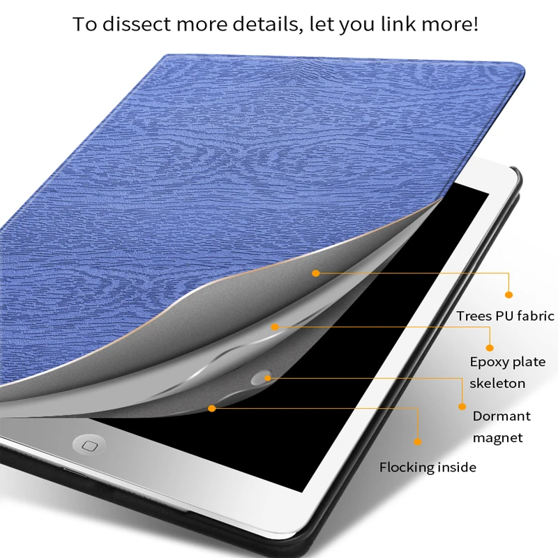 Для iPad air 1 чехол для планшета MacBook Ультратонкий флип PC 5 6 9 7 дюймов Чехол 2 air1