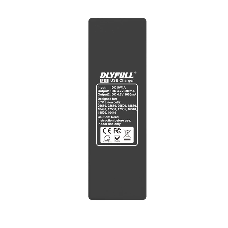 Зарядное устройство DLYFULL U1 для литиевых аккумуляторов 26650 22650 18650 18350 16340 14500