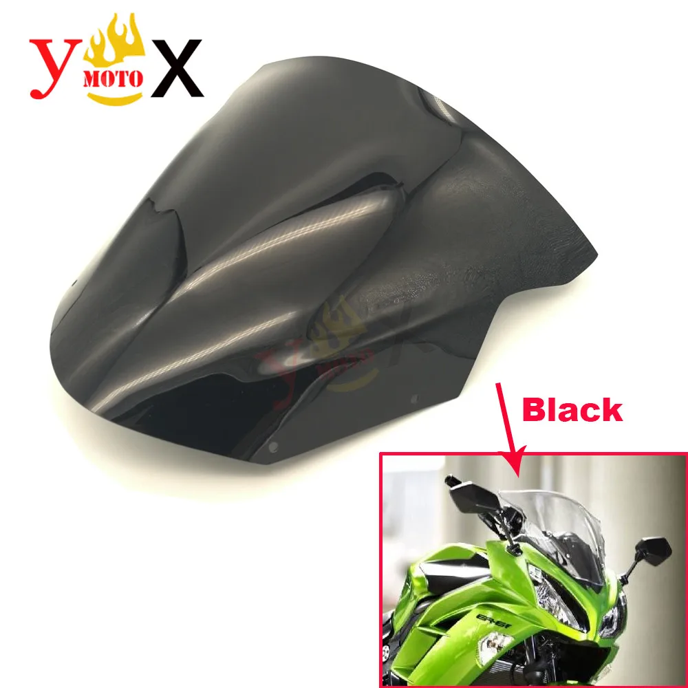 Передняя защита лобового стекла для мотоцикла Черный ABS Kawasaki ER 6N ER6N ER6F EX650R 2009