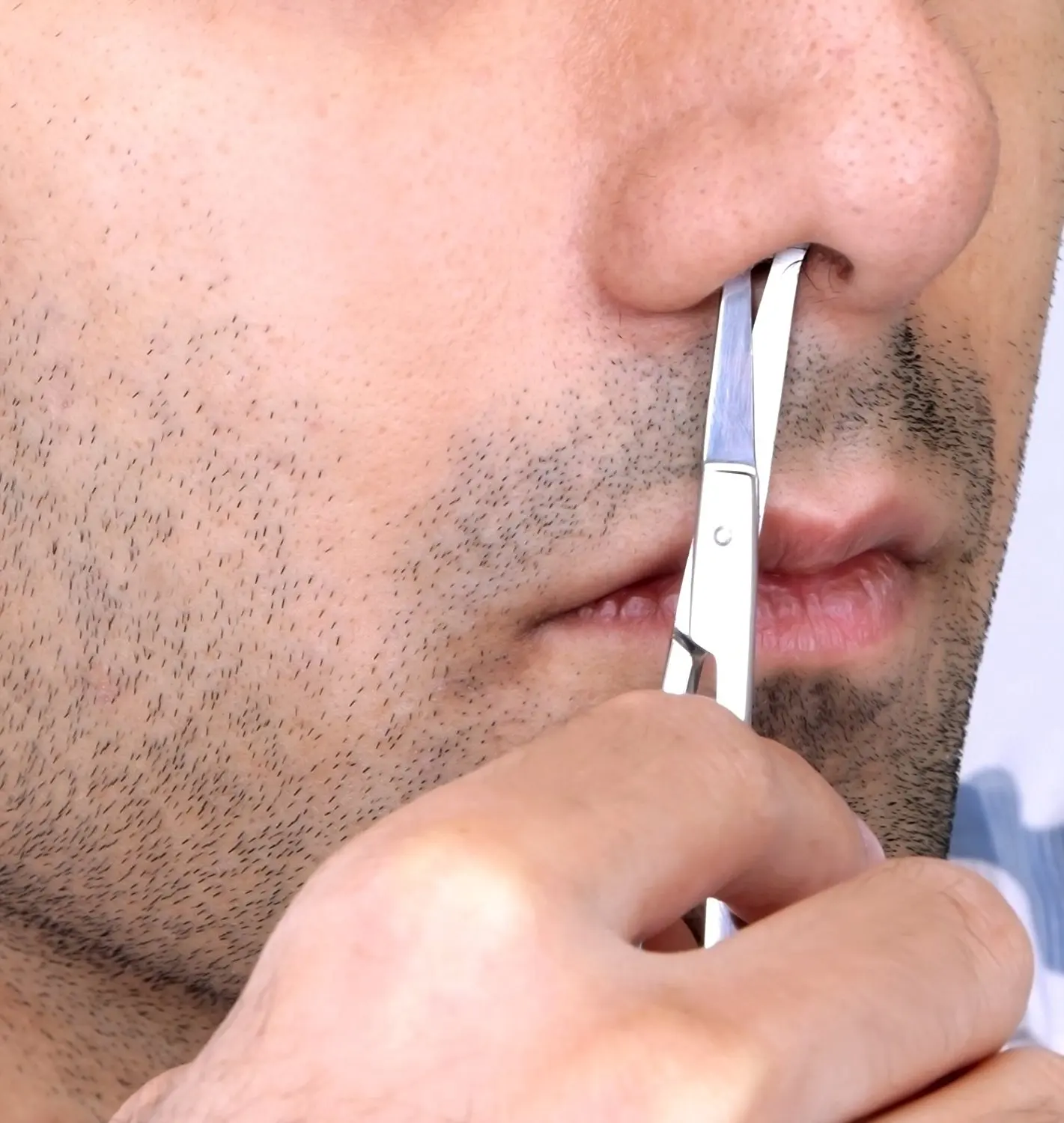 Нержавеющая сталь серебряная круглая головка безопасная кутикула носа волос