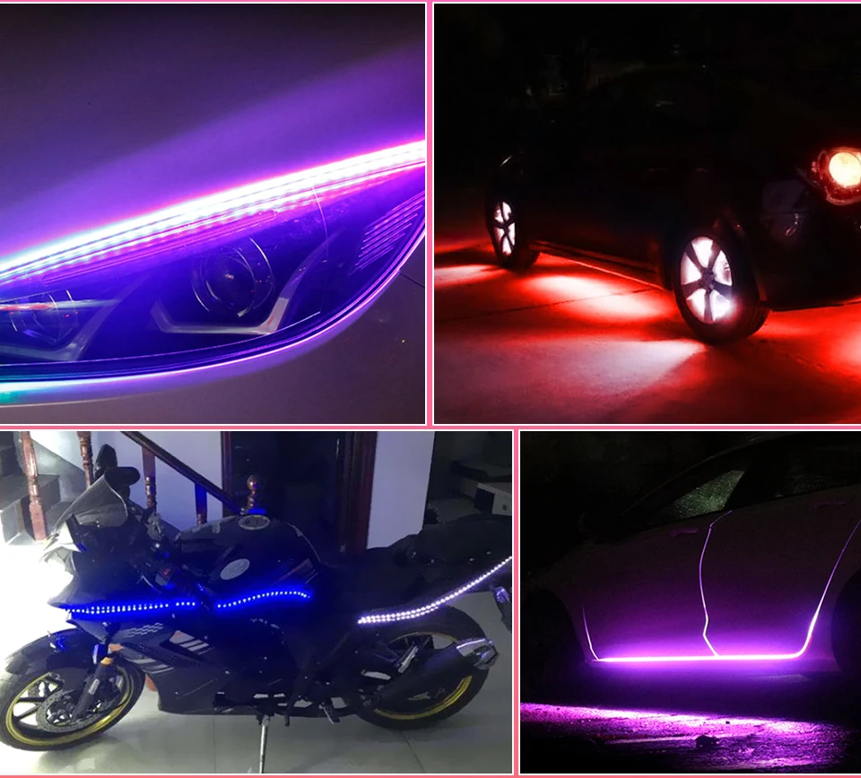 Автомобильная светодиодная лента AVACOM RGB, 5 В, яркий светильник низкого напряжения, 0,5 м/3 м/5 м, водонепроницаемый красочный светодиодный настенный светильник с пультом дистанционного управления