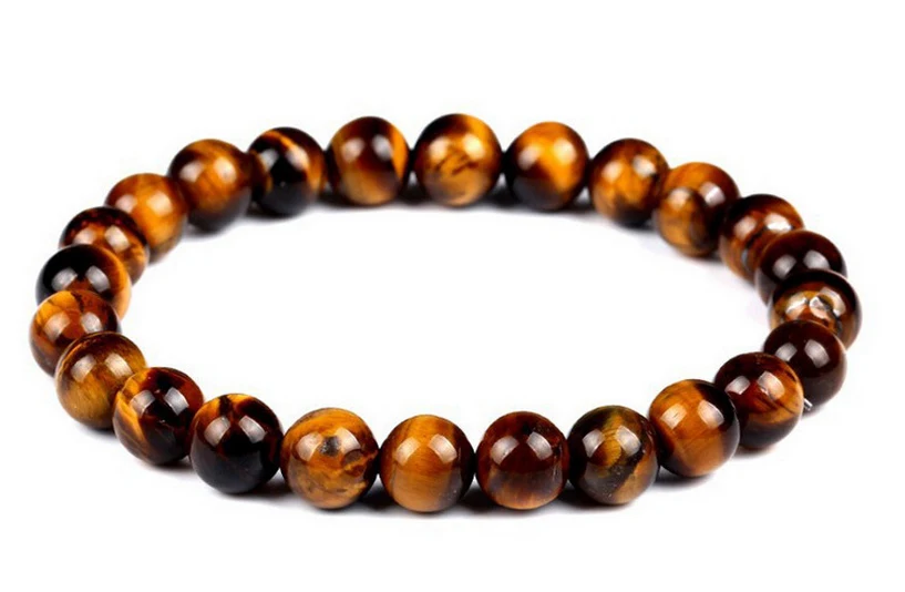 Суперпопулярный полудрагоценный женский и мужской стрейчевый браслет AAAAA