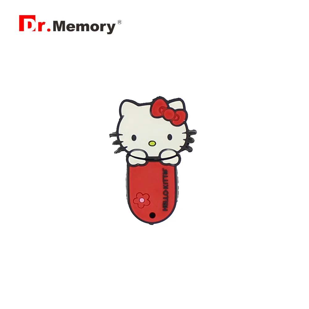red 4 цвета hello kitty Cat Usb флеш-накопитель, флеш-накопитель, красный/розовый/синий, устройство для хранения карт памяти, 4g/8g/16g/32g подарок для девочки - Цвет: red