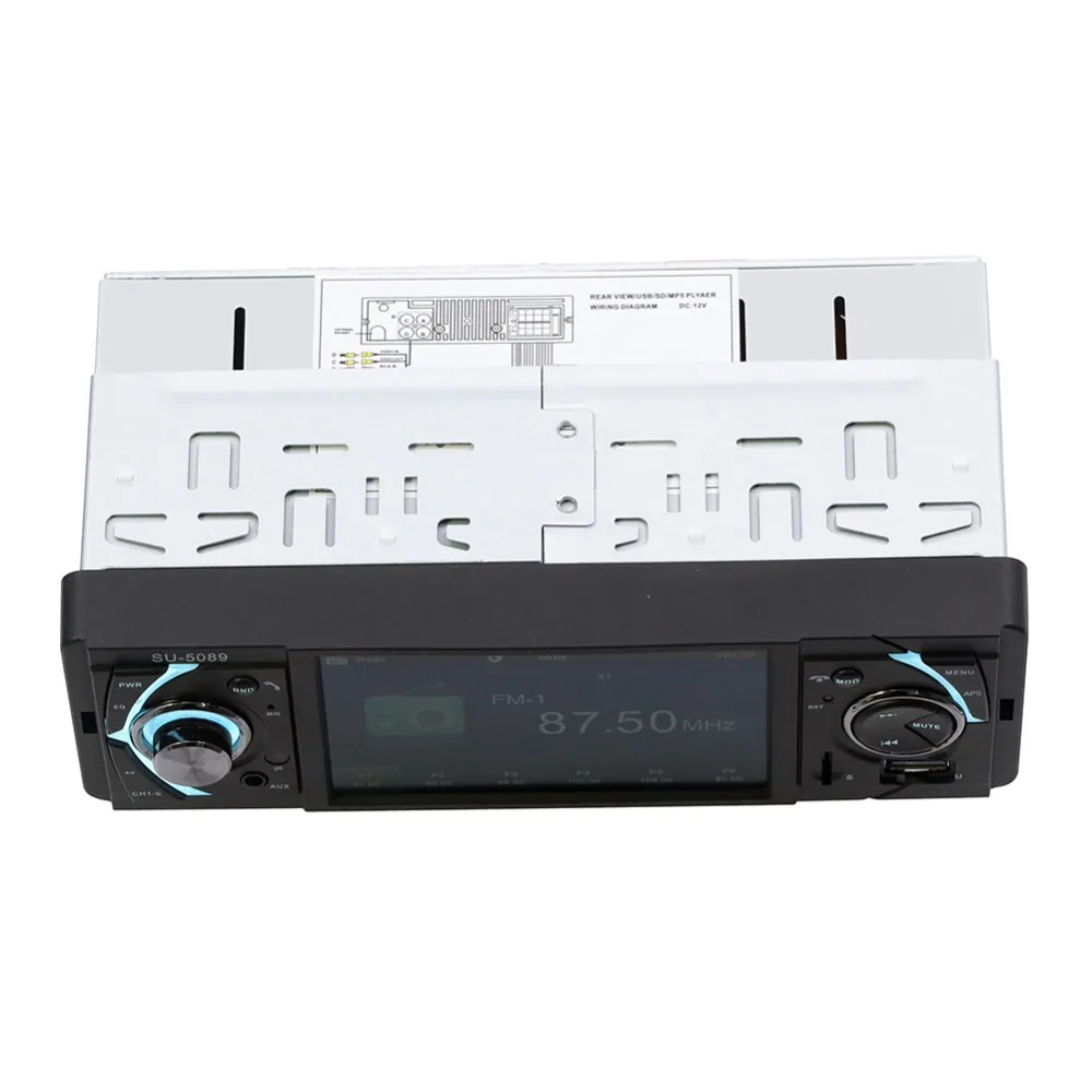 1 Din FM Радио авторадио Bluetooth Hands Free авто аудио стерео Поддержка камеры заднего вида