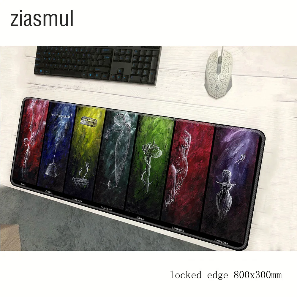 Игровой коврик для мыши Семь смертных грехов 800x300x3 мм великолепный игровой