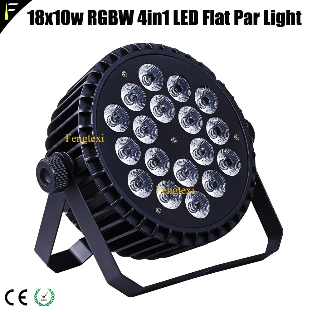 Компактный плоский Par 18x10w LED RGBW 4в1 алюминиевый тонкий цвет мыть свет клуб может