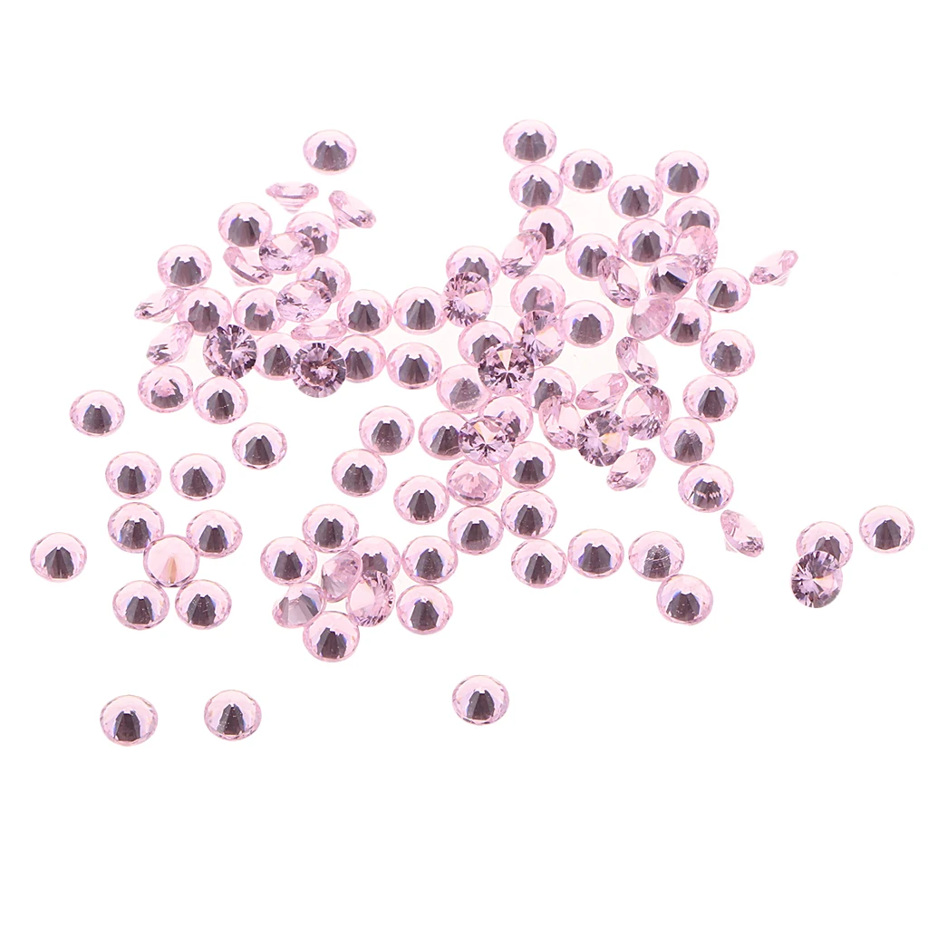 100 шт. цирконами хрустальные ограненные бусины с большим отверстием для