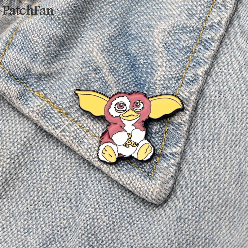 Patchfan Gremlins Gizmo цинковый галстук Мультяшные забавные булавки броши для рюкзака, одежды для мужчин и женщин шляпа Декоративные значки медали aΩ