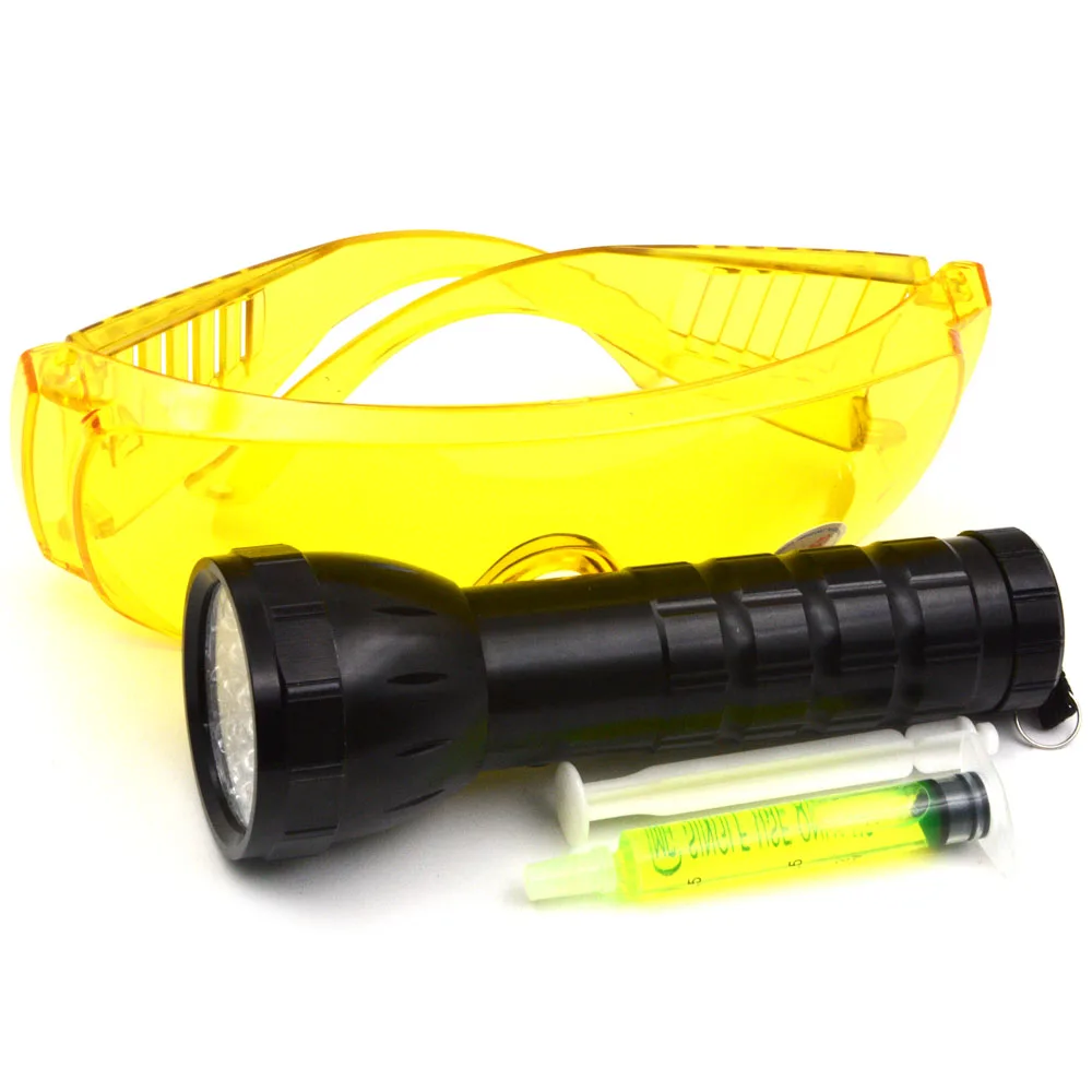 Фонарик Gzhengtong R134a R410 R12 ФЛУОРЕСЦЕНТНОЕ масло с линзами для утечки 28