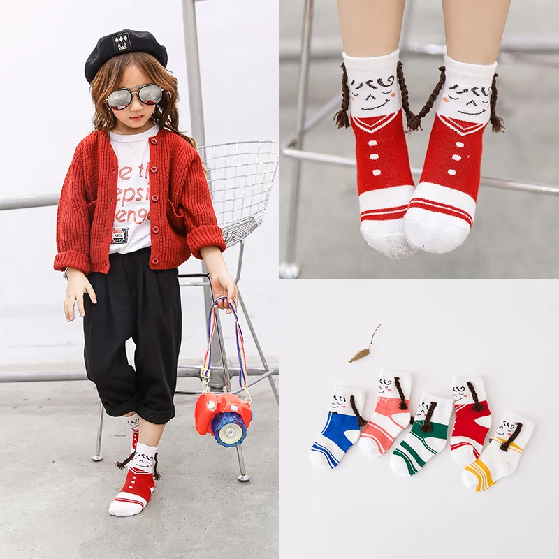 Осенние гольфы для маленьких девочек возрастом от 1 года до 10 лет хлопковые носки
