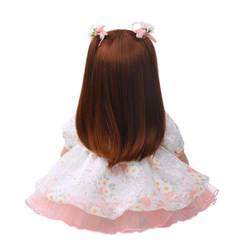 22 дюйма 56 см куклы ручной работы реалистичные силиконовые Новорожденные для