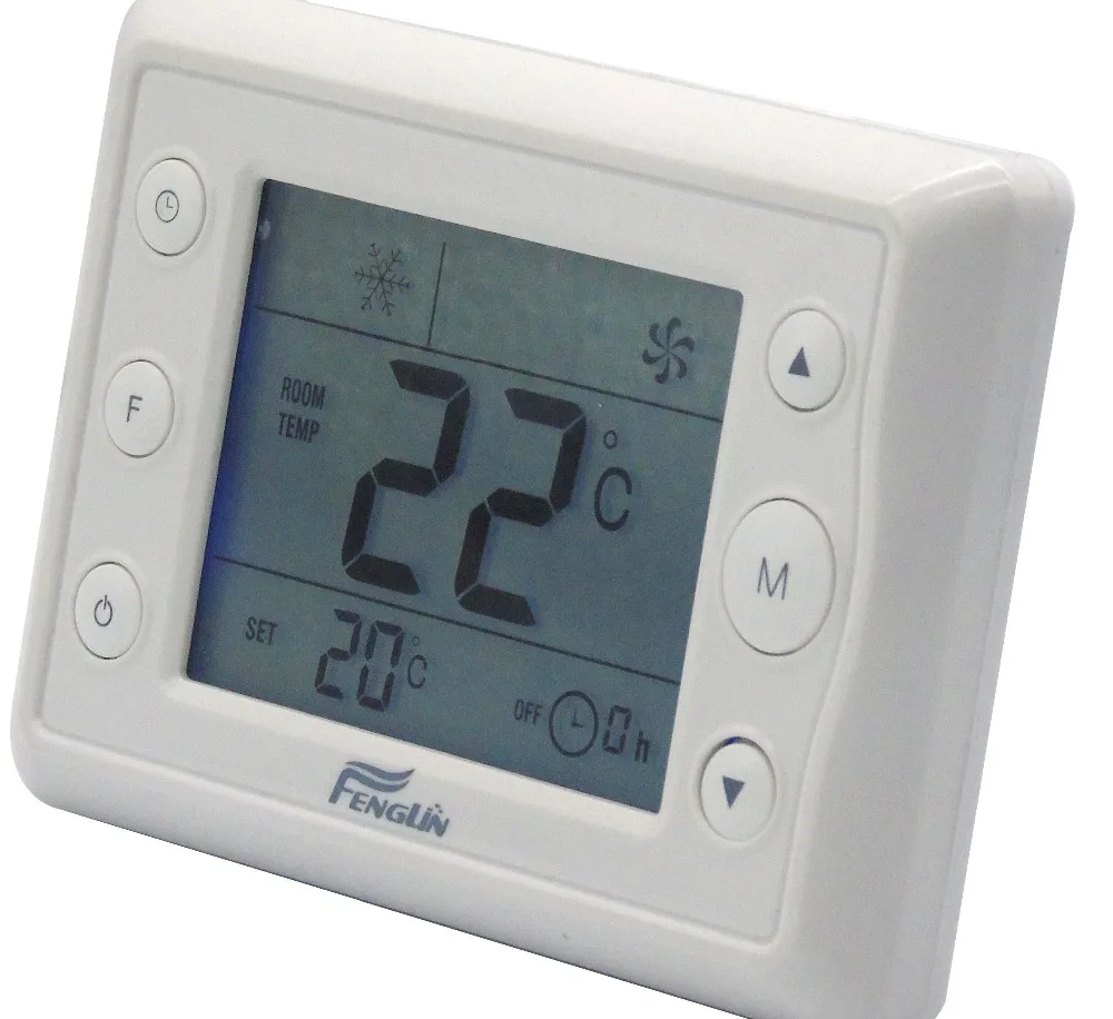 

3 Speed fan coil unit room thermostat with heat cool mode
