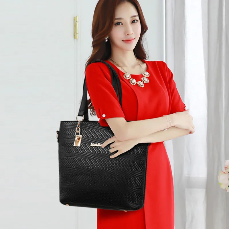 Набор из 6 предметов с тиснением хит продаж женские Сумки искусственной кожи