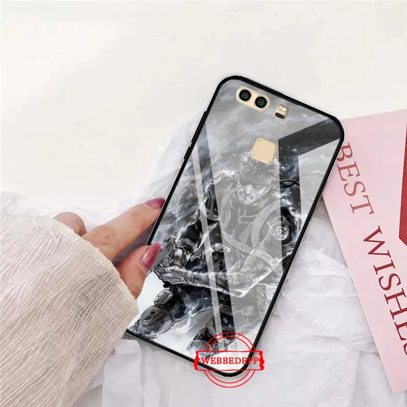 

Metal Gear 5 Game High Quality Glass Case for Huawei P10 lite P20 Pro P30 P Smart honor 7A 8X 9 10 Y6 Mate 20