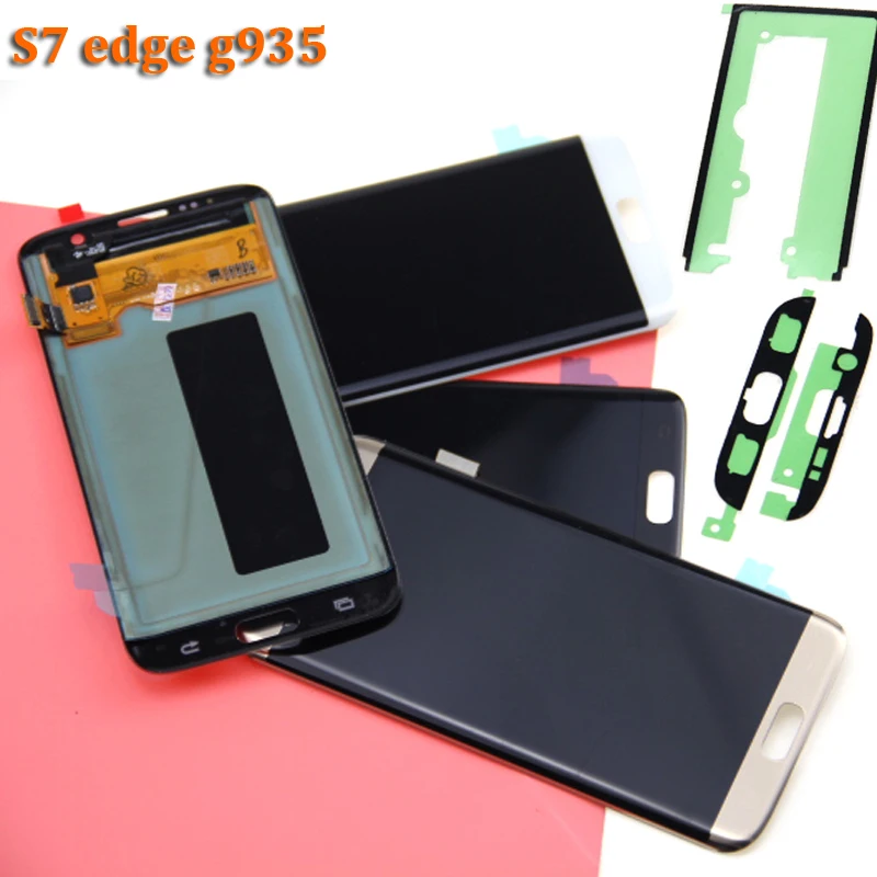 Для samsung S7 edge G935F G935A G935FD ЖК дисплей с сенсорным экраном дигитайзер 5 ''Super AMOLED