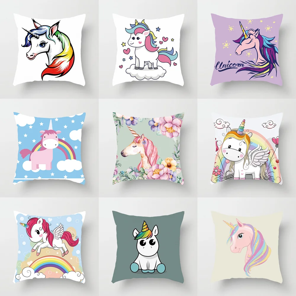 Наволочка Чехол единорог мультфильм домашняя наволочка Новый Dawegama | Дом и сад