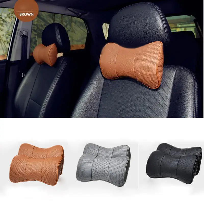 

Pcmos 2020 универсальная подушка для шеи, Кожаный Автомобильный подголовник для отдыха, подушка, коврик для автомобиля, аксессуары для интерьер...