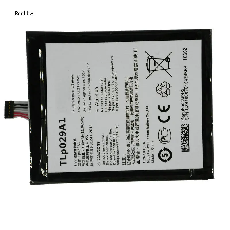 Запасной аккумулятор Ronlibw TLp029A1 для Alcatel OneTouch Pop 3 5 3G OT 5025D 5025E 5025X 5025N мобильный